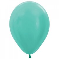 Satin Mint Green 12cm Latex Balloons