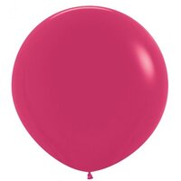 60cm Round Fashion Raspberry Pink Latex Balloon