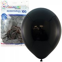 Black 30cm Latex Balloons Pack of 100