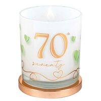 70th Birthday Candle