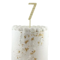 Gold Glitter Number 7 Cake Topper