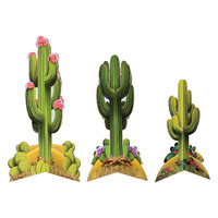 3D Cactus Centerpieces - Pk 3