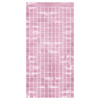 Pink Metallic Square Curtain