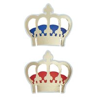 Gold Crown Glass Toppers - Pk 10