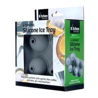 Large Sphere 4 Slot Ice Mould (12x12x4.5cm)*