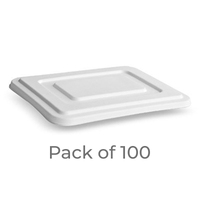 LIDS for Deep Compartment Sugarcane Trays - Pk 100