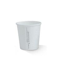 6oz. White Paper Single-Wall Takeaway Cups - Pk 50