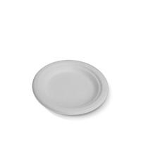 Small White Sugarcane Round Plates (17cm) - Pk 50