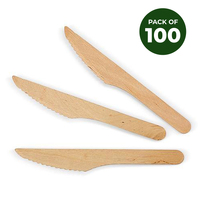Eco Wooden Knives - Pk 100