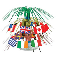 International Flags Mini Cascade Centrepiece