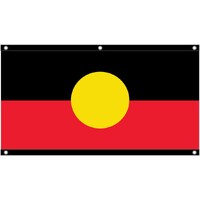 Australian Aboriginal Flag w/ Eyelets (150x75cm)
