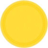 Paper Plates 23cm Round 20CT - Yellow Sunshine Pk 20
