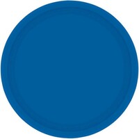 Paper Plates 17cm Round 20CT - Bright Royal Blue Pk 20