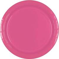 Paper Plates 17cm Round 20CT - Bright Pink Pk 20