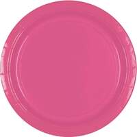Paper Plates 17cm Round 20CT - Bright Pink Pk 20