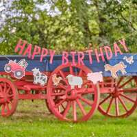 Farm Friends Happy Birthday Bunting Decoration Pk 1
