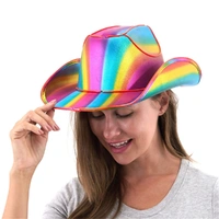 LED Rainbow Cowboy Hat