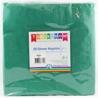 Green Dinner Napkins (40cm) - Pk 50