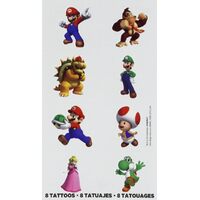Super Mario Brothers Tattoos - Pk 8