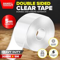 Tape Double Sided Clear Tape Heavy Duty 30mm x 5m