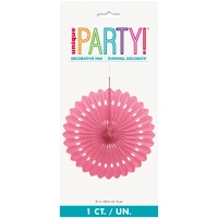 DECORATIVE FAN 40cm - HOT PINK