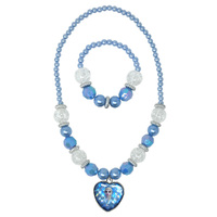 Disney Frozen Elsa Destiny Awaits Necklace and Bracelet Set