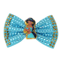 Disney Princess Jasmine Mint Sparkling Rhinestone Hair Bow