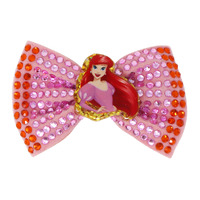 Disney Princess Ariel Pink Sparkling Rhinestone Hair Bow