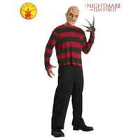Adult Freddy Krueger Mask & Shirt Costume
