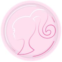 Barbie Printed Round Paper Plates (23cm) - Pk 8