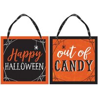 Halloween Candy Reversible Hanging Sign