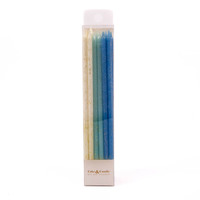 BLUE Glitter Cake Candles (Pack of 12)*