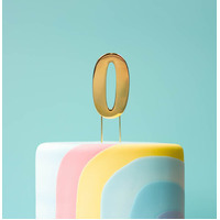 BOLD Gold No. 0 Cake Topper