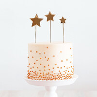 ROSE GOLD Metal Cake Topper - STARS*