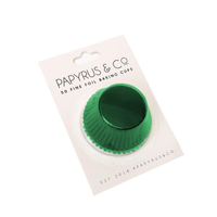 Medium GREEN Foil Baking Cups (44mm) - Pk 50