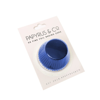 Medium NAVY Foil Baking Cups (44mm) - Pk 50