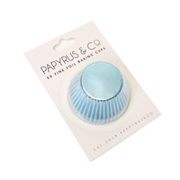 Medium PASTEL BLUE Foil Baking Cups (44mm) - Pk 50