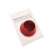 Medium RED Foil Baking Cups (44mm) - Pk 50