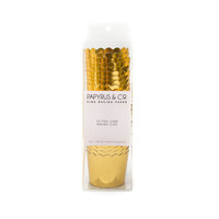 Gold Foil Card Baking Cups - Pk 25