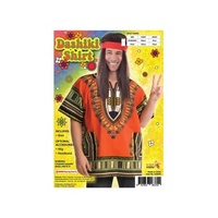 Adults Orange Daishiki Hippie Shirt