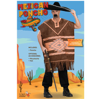 Adults Mexican Poncho Costume