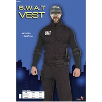 Adults SWAT Vest Costume - Black (Tactical Vest)
