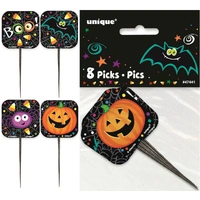 Pumpkin Pals Halloween Picks - Pk 8
