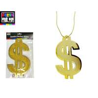 Jumbo Gold Dollar Sign Bling Necklace