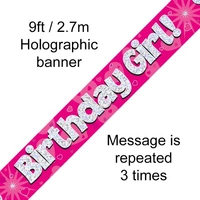 Birthday Girl Holo Banner (2.7M)