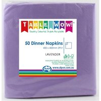 Lavender Dinner Paper Napkins - Pk 50
