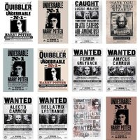 Harry Potter Wanted Poster Cutouts - Pk 12