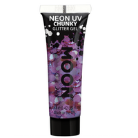 Purple Moon Glow Neon UV Chunky Glitter Gel