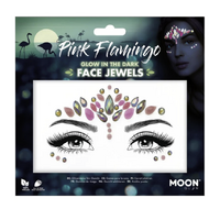 Pink Flamingo Moon Glow Face Jewels