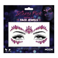 Intense Pink Moon Glow Face Jewels